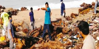 Beypore Coastal Cleanup; More than 200 SYS activists attended