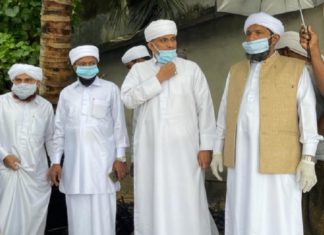 C Muhammed Faizy visiting sea attack area in Tanur