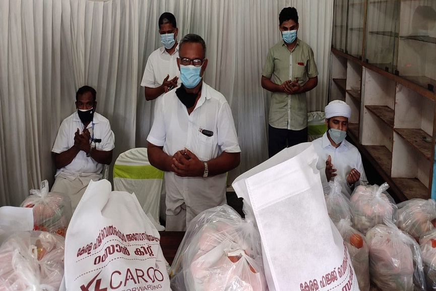 Kerala Haj Committee food kit distribution Kerala Haj Committee food kit distribution