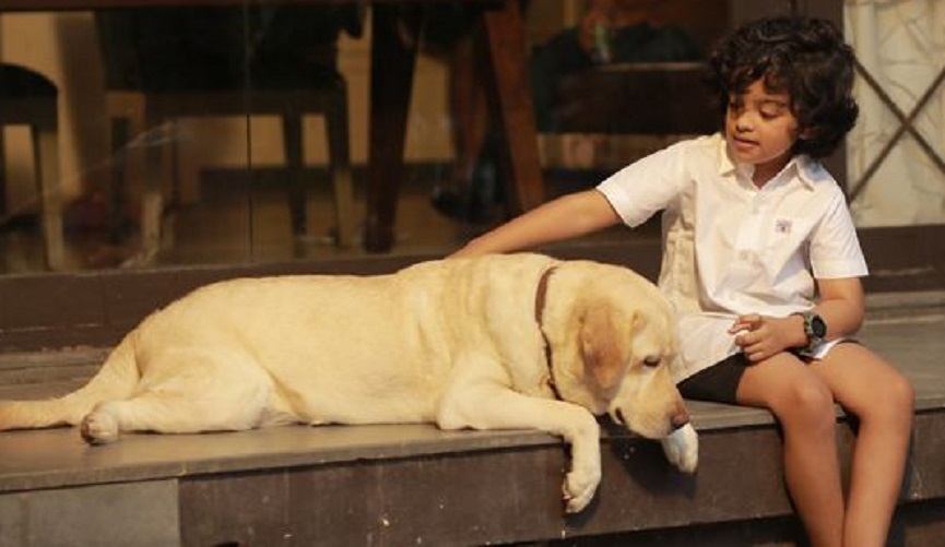 Izin Hash with Nizhal's dog