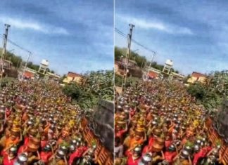 കോവിഡ് ദേവന്റെ ദേഷ്യമെന്ന് പുരോഹിതൻ; ഗുജറാത്തിൽ കോവിഡ് പ്രോട്ടോക്കോൾ ലംഘിച്ച് പൂജ