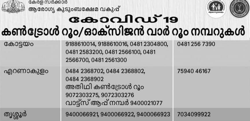 War room Kerala Numbers-2