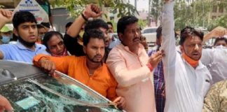 ഗാസിപ്പൂർ അതിർത്തിയിൽ കർഷകരും ബിജെപി പ്രവർത്തകരും തമ്മിൽ സംഘർഷം farmers-bjp-clash