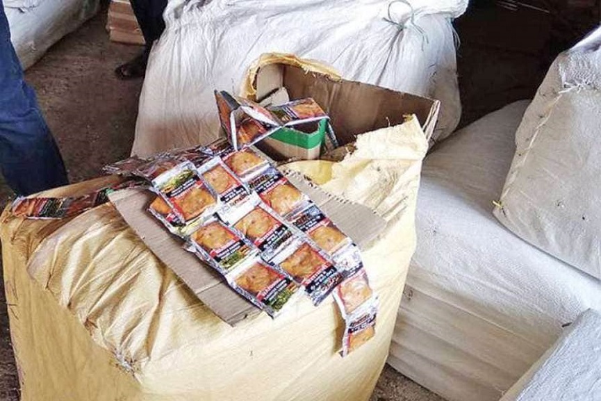 pan masala seized pan masala seized