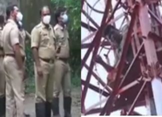 ലോക്ക്ഡൗണിൽ ജീവിതം വഴിമുട്ടി; ടവറിന് മുകളിൽ ആത്മഹത്യാ ഭീഷണിയുമായി ഓട്ടോ ഡ്രൈവർ