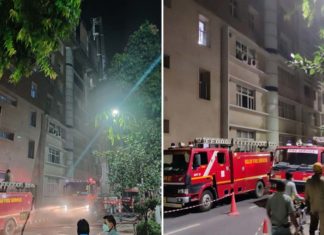 fire broke out at Delhi AIIMS