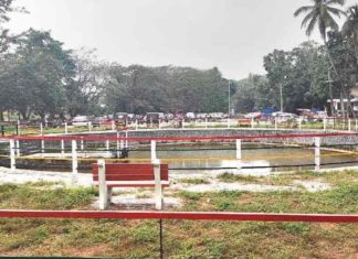 Two years of hard work paid off; The railway pond was filled with fresh water