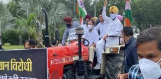 പാർലമെന്റിലേക്ക് ട്രാക്ടർ ഓടിച്ച് രാഹുൽ ഗാന്ധി; കർഷക സമരത്തിന് ഐക്യദാർഢ്യം Rahul_gandhi