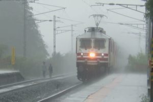 Train Services In Heavy Rain