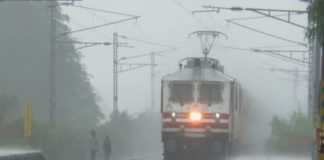 Train Services In Heavy Rain