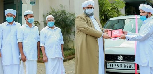 Thadagam Foundation's 'Eid Gift' Swift car for Jalaluddin Adani