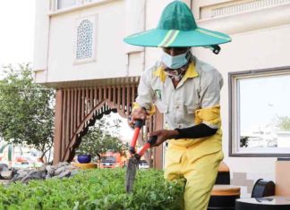 മുനിസിപ്പാലിറ്റിയിലെ പുറംപണിക്കാർക്ക് ഇനി കാറ്റേറ്റ് ജോലി ചെയ്യാം Cap Fan for municipality workers in Sharjah