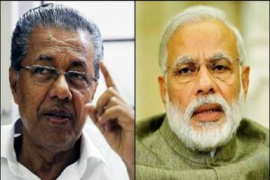 Pinarayi Vijayan and Narendra Modi