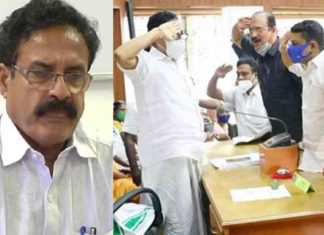 തൃശൂർ മേയർക്ക് സല്യൂട്ടടിച്ച് പ്രതിപക്ഷത്തിന്റെ പരിഹാസം; തിരിച്ചും സല്യൂട്ട് നൽകി മേയർ Opposition mocks Thrissur mayor