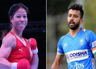 ടോക്കിയോ ഒളിമ്പിക്സ്; ഇന്ത്യൻ പതാക വഹിക്കുക മേരികോമും, മൻപ്രീത് സിംഗും tokyo-olympics-flag-bearers