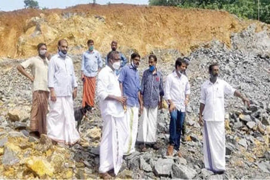 valliyad mining valliyad mining; cpi leaders visit the place