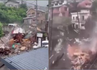 ജപ്പാനിലെ അറ്റാമിയിൽ മണ്ണിടിച്ചിൽ; 20 പേരെ കാണാതായി; 2 മരണം