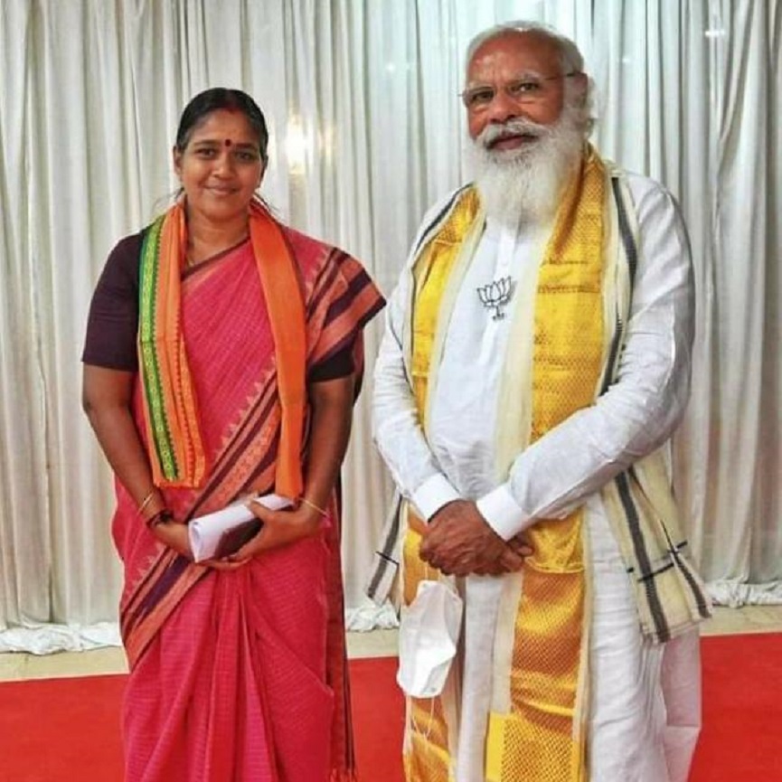 Sobha Surendran with Modi
