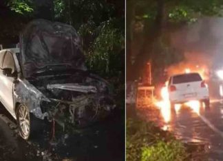 car-caught-fire