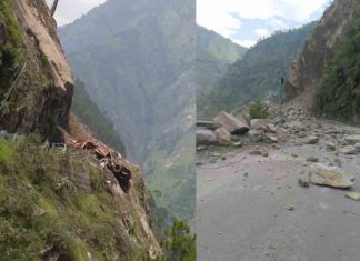 Landslide in Himachal Pradesh