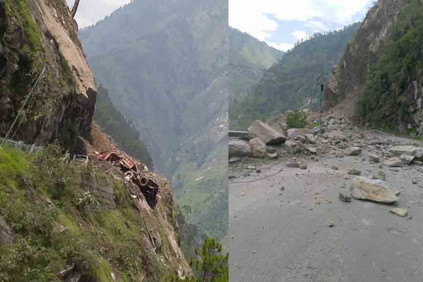 Himachal-Landslide Landslide in Himachal Pradesh