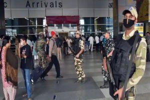 delhi airport-Bomb threat
