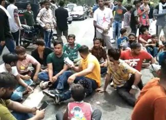 Protest-in-Delhi-on-Dalit-Girls-rape-death