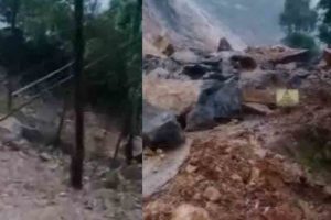 landslide on Munnar Gap Road