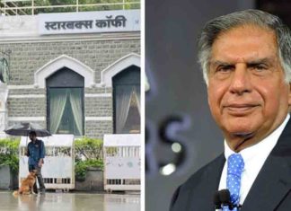 പെരുമഴയത്ത് തെരുവുനായക്ക് കുടയിൽ ഇടം നൽകി യുവാവ്; അഭിനന്ദിച്ച് രത്തൻ ടാറ്റ