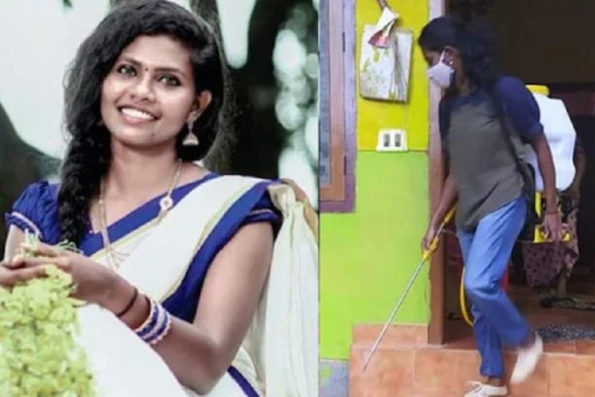 health minister veena george on covid front line worker sr asha's death