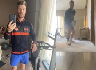 ക്വാറന്റെയ്നില് ആണെങ്കിലെന്താ പരിശീലനം നിര്ബന്ധം; വൈറലായി വാര്ണറുടെ വീഡിയോ david warner-viral video