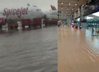 rain in delhi airport
