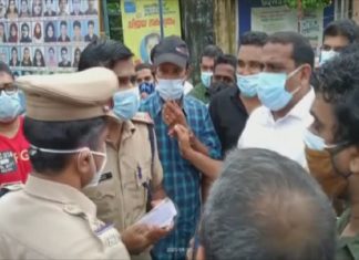 traders-police clash-kozhikode