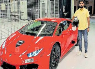 Thuppath Rafeeq's Lamborghini now in Tirur