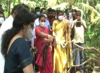 പത്തനംതിട്ടയിലെ ഉരുള്പൊട്ടല്; ആളുകളെ മാറ്റി പാര്പ്പിച്ചെന്ന് മന്ത്രി വീണാ ജോര്ജ് landslide-pathanamthitta