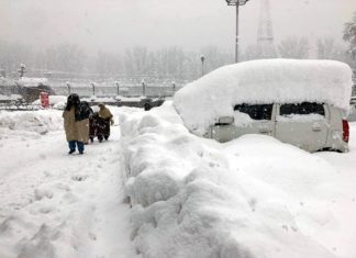 5 Were Died In Kshmir Due To The Heavy Snowfall