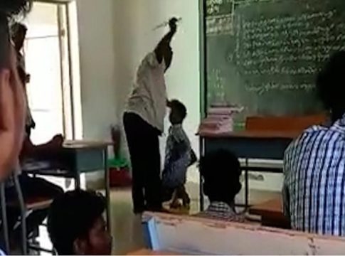 student beaten-teacher arrested