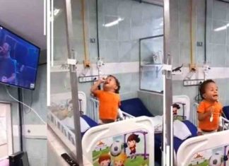 He sang his favorite song in a hospital bed