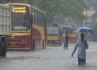 heavy rain Kollam