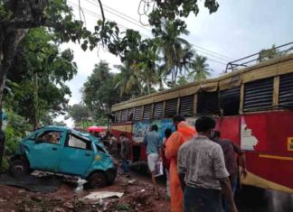 KSRTC-bus-accident in Kozhikode