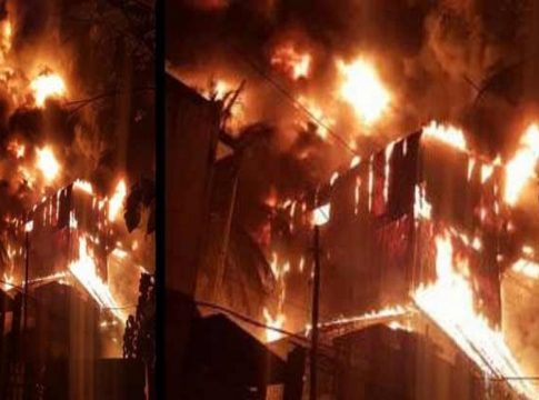 plastic processing plant firein kannur