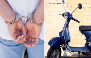 Scooter theft Arrest
