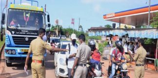 Strict control at Kasargod borders