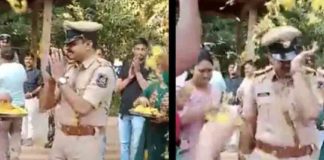 സ്ഥലംമാറ്റം കിട്ടിയ എസ്ഐയെ കരഞ്ഞുകൊണ്ട് യാത്രയാക്കി നാട്ടുകാർ; വീഡിയോ police officer gets an emotional farewell