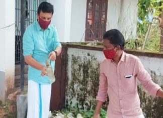 Liquor bottles and garbage at Vadakara Rest House