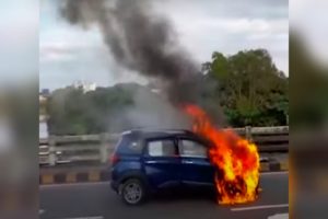 Car caught fire
