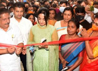 Namitha Pramod inaugurated 'Bosco Cinemas'