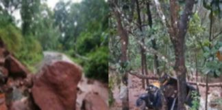 കനത്ത മഴ; കോട്ടയത്തും ഉരുൾപൊട്ടി, കൊല്ലത്ത് മലവെള്ളപ്പാച്ചിൽ landslides-kottayam, kollam