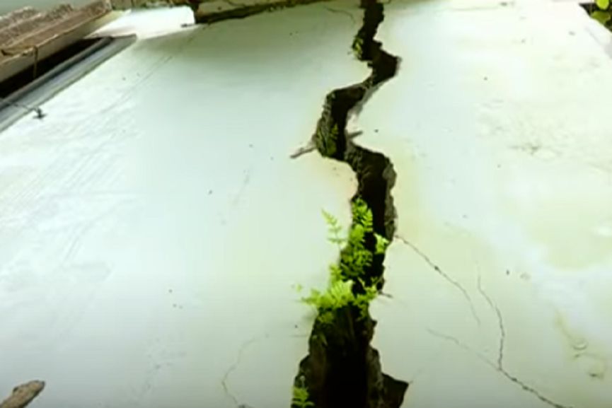 Crack in the land Crack in the land