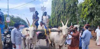 เดฑเตเดกเดฟเดจเตเดฑเต เดถเตเดเดจเตเดฏเดพเดตเดธเตโเดฅ; เดเดพเดณเดตเดฃเตเดเดฟเดฏเตเดฎเดพเดฏเดฟ เดธเดฎเดฐเดคเตเดคเดฟเดจเต เดเดฑเดเตเดเดฟ เดจเดพเดเตเดเตเดเดพเตผ The-locals-went-on-strike-with-the-bullock-cart